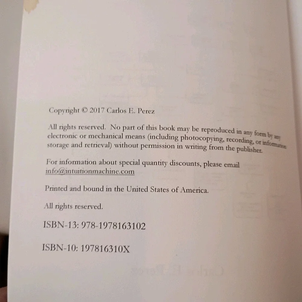 The Deep Learning AI Playbook by Carlos Perez Paperback Book